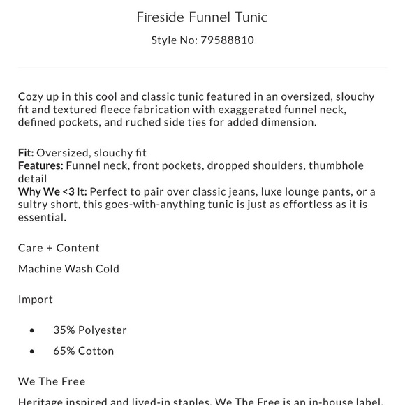 Free People Fireside Funnel Tunic - Picture 9 of 9